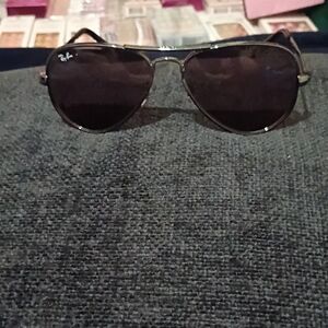 Ray-Ban Men’s Aviator Sunglasses - Black Lenses, Gold Frame